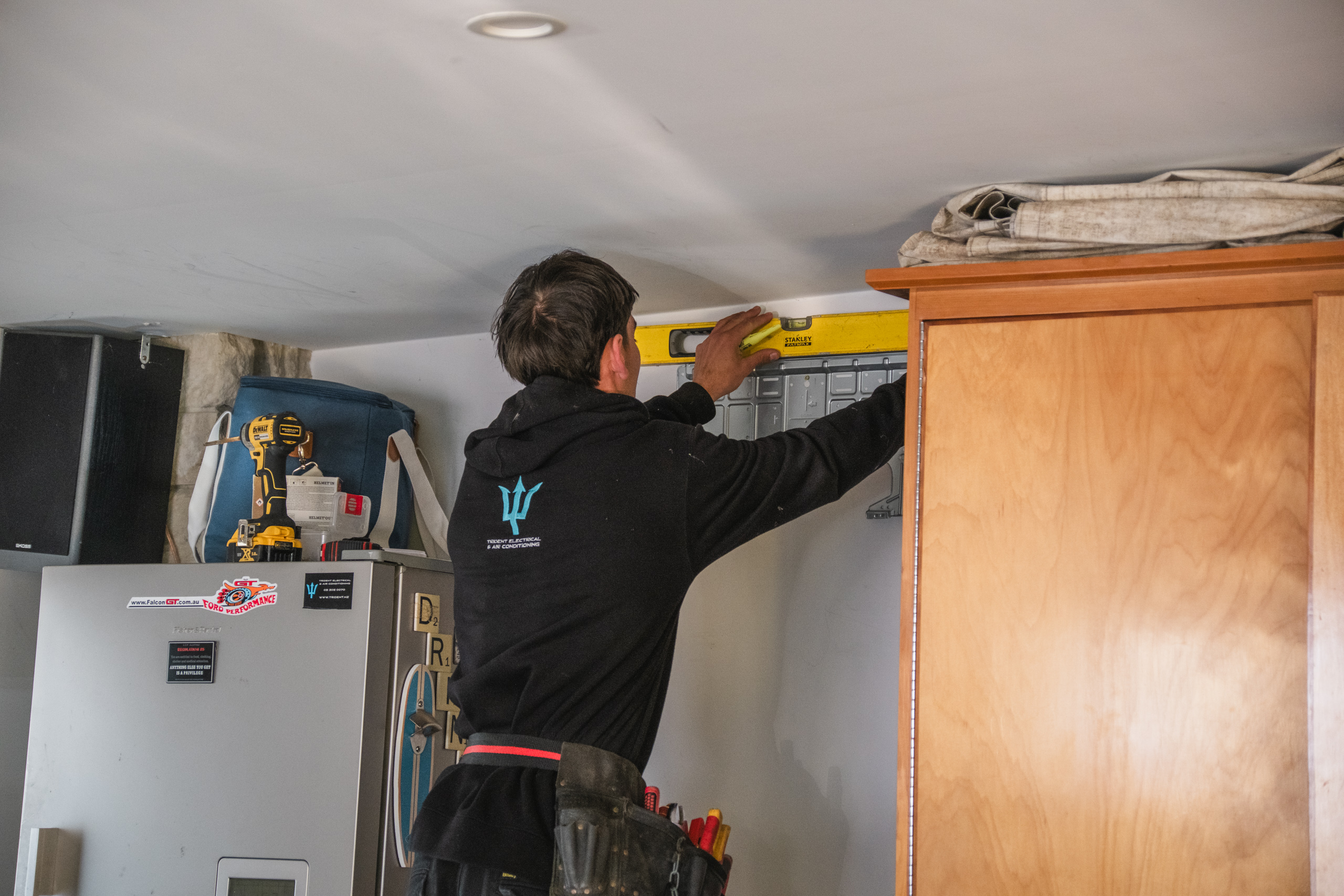 Trident electrician on site