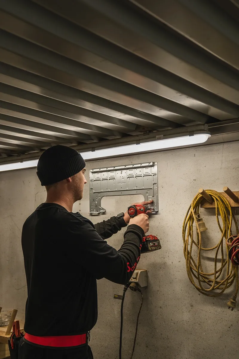 Residential AC installation