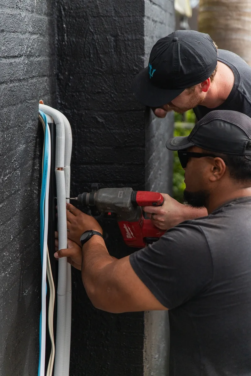 Residential AC installation